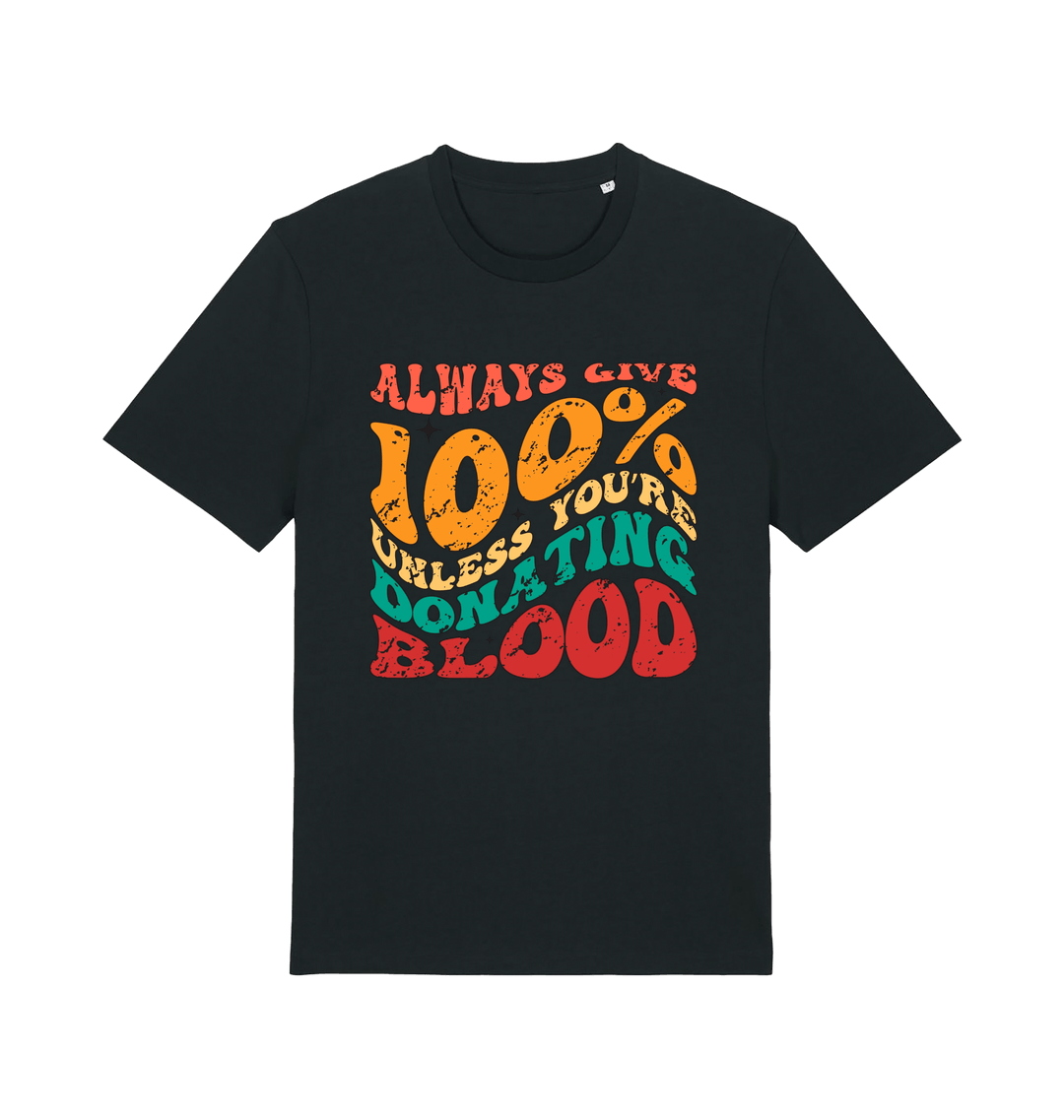 Black Printed T-shirt Front